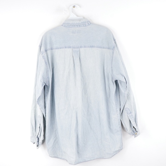 Vintage 90s NASCAR Jeff Gordon Denim Shirt Blue - Picture 6 of 8